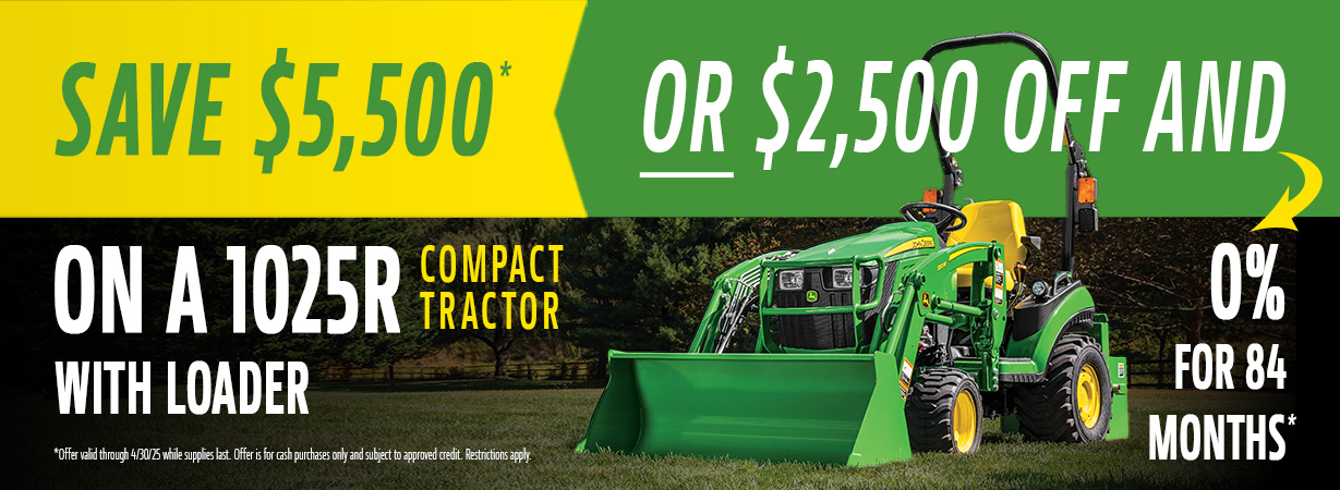 John Deere compact tractor